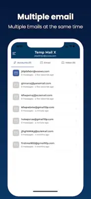 Temp Mail X - Mutil Email android App screenshot 1