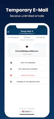 Temp Mail X - Mutil Email android App screenshot 3